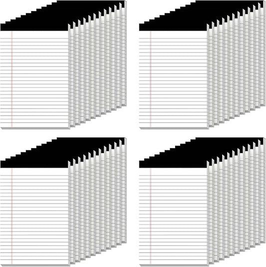 5" x 8" Note Pads 48 Pack of Legal Pads 30 Sheets Notepad College Ruled Small Writing Pads Perforated Pages Paper Pads 80GSM Heavyweight Paper Note Pads for Home, Office, or School