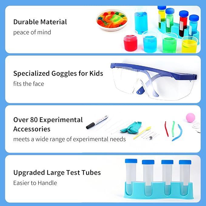 238 Experiments Science Kits for Kids Age 5-14 Educational Scientific Toys for Girls Boys, Festival Gift Birthday Present STEM Activities