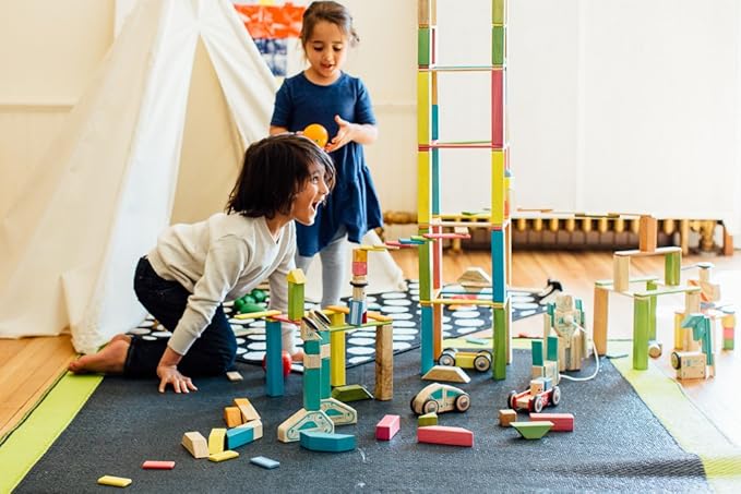 6 Piece Tegu Travel Pal Magnetic Wooden Block Set, Tugboat