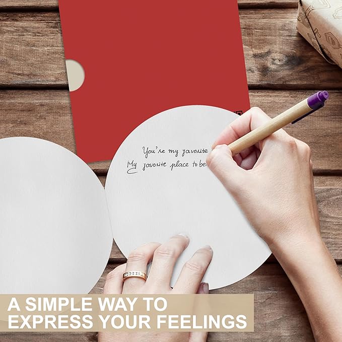 Anniversary Card, Valentines Day Gifts For Him, Love Card for Men Husband Boyfriend or Girlfriend, Retro Happy Anniversary, Romantic Card for Couple, Vinyl Record CD Birthday Card, First Date Gifts