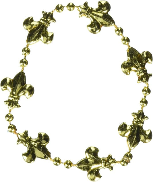 Amscan Vibrant Mardi Gras 8", Assorted Colors, Ideal for Festive Parties Bead Bracelets, 12 Packs of 4