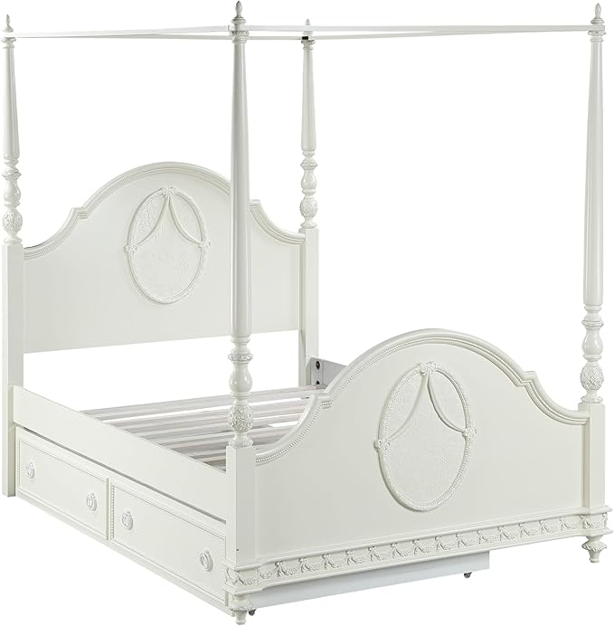 Acme Dorothy Teenager Twin Trundle in Ivory