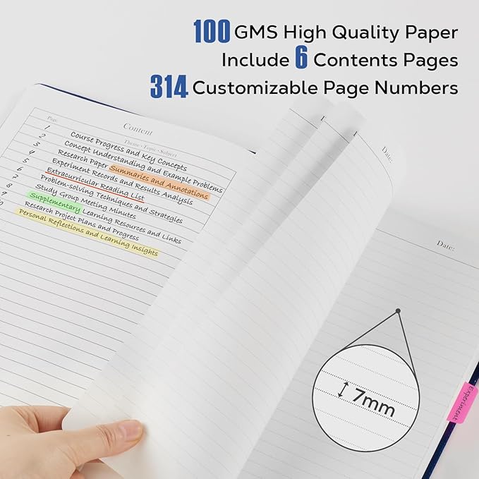 3 Pack Leather Notebooks Journals, Bulk Lined Notebook Journals Set for Women Men Writing, 320 Pages Hardcover B5 College Ruled Notebook Journal Notepad for School Office, Black Blue Brown