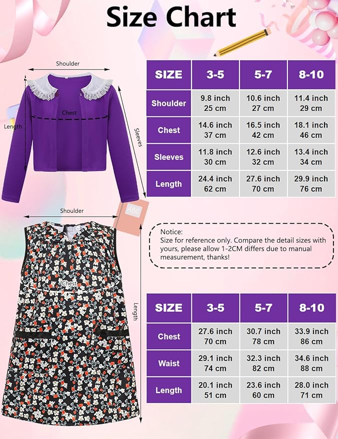 Kids Old Lady Costume for Girls 100 Day of School Costume Girls Grandma Costume Dress 100th Day of School Costume