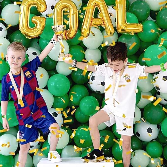 40 Pieces Soccer Party Favors, Soccer Silicone Wristbands Soccer Bracelets for Soccer Game Day Teens Birthday Soccer Theme Party Soccer Team Awards Presents