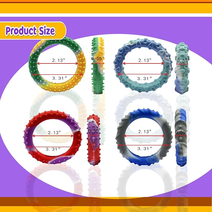 36pcs Random ColorSensory Fidget Toys for Kids Adults ， Stretchy Fidget Bracelet &Texture & Calming Autism Sensory Toys for Special Needs Autistic Children &Calm Down Toy for Toddler Girls Boys