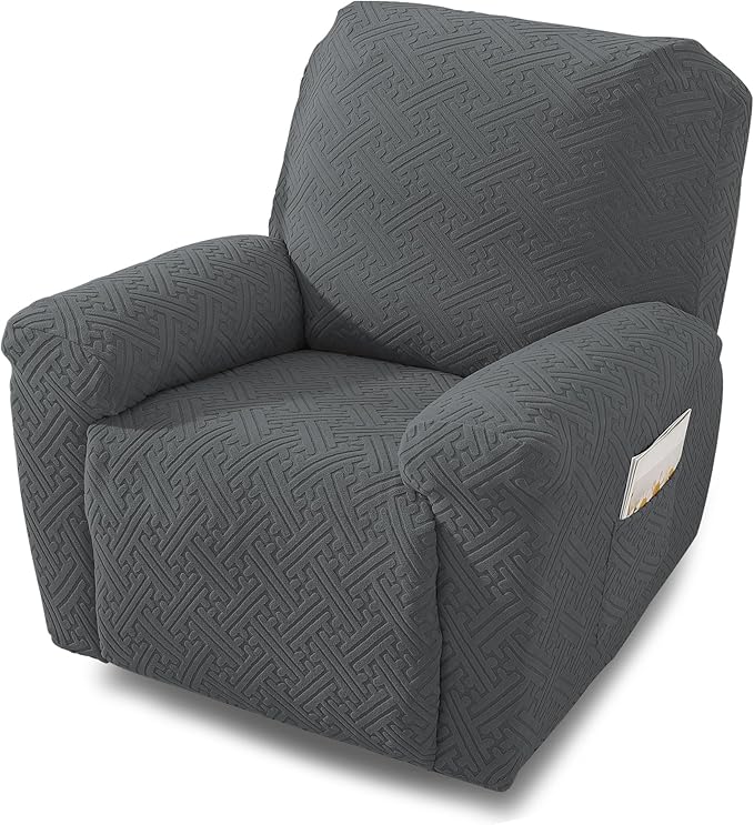 NORTHERN BROTHERS Oversized Recliner Chair Covers, Large Lazy Boy Recliner Covers, Stretchy Cover for Recliner Chairs, Dark Gray