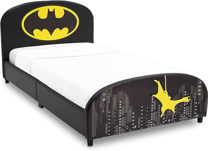 Delta Children Upholstered Twin Bed, DC Comics Batman