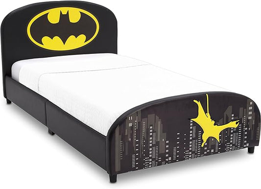 Delta Children Upholstered Twin Bed, DC Comics Batman