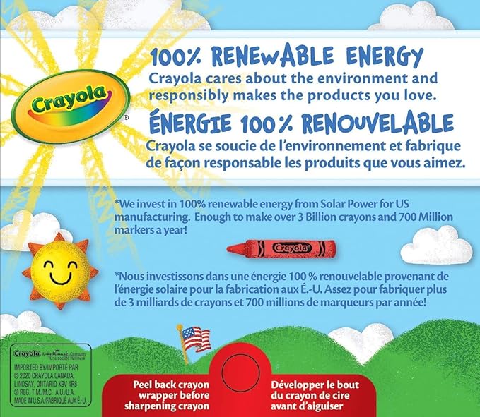 64-Pack Crayons with Sharpener