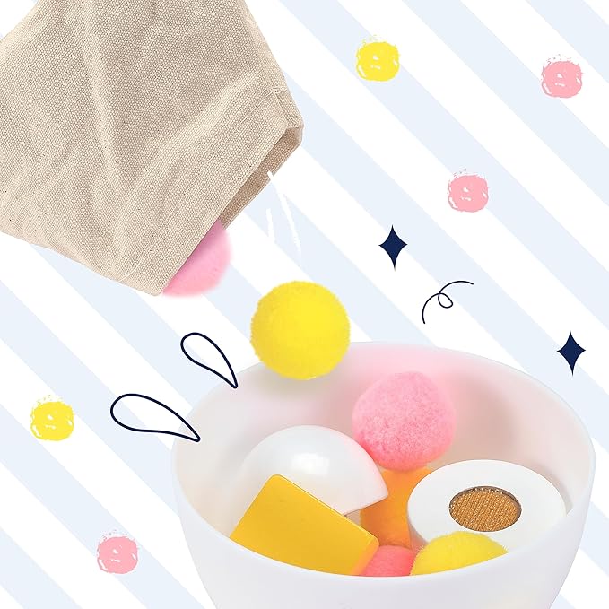 Kids Kitchen Playset, Wooden Toy Mixer with Toy Food, Toddler Baking Set Stand Mixer, Pretend Play Toy Blender for Boys and Girls Ages 3+