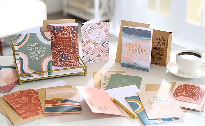 American Greetings 15-Count Thinking of You Card Assortment with Envelopes and Seals (Happy Thoughts)