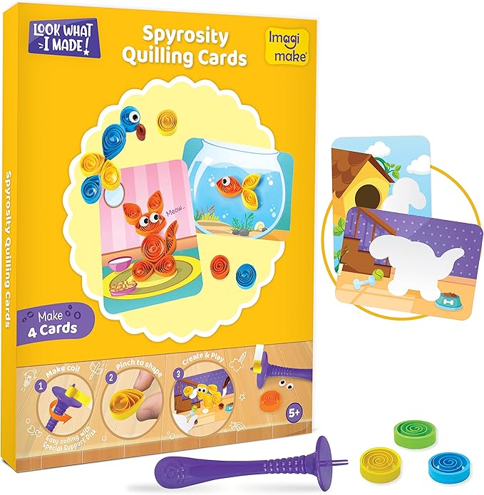 Imagimake 5 in 1 Awesome Craft Kit | Over 15 Projects - Creative DIY Arts & Crafts, Craft Kit for Kids | Gifts for 5 6 7 8 9 10 11 12 Years Old Girls & Boys | Kids Toys, Arts and Crafts for Kids