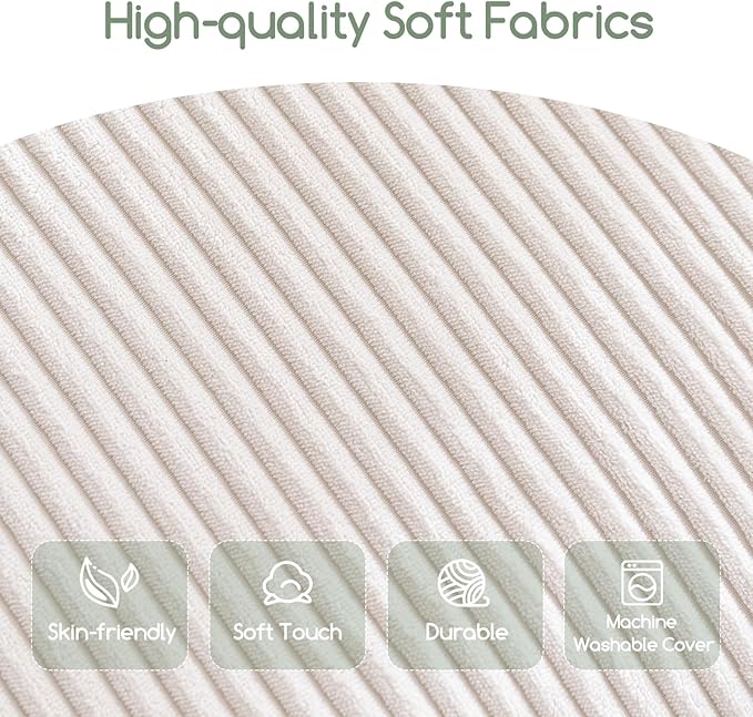 HIGOGOGO Giant Bean Bag Chair Bed for Adults,Convertible Beanbag Folds from Lazy Chair to Floor Mattress Bed,Large Floor Sofa Couch for Adult,Couples,Family,High-Density Foam Filling, Machine Washable