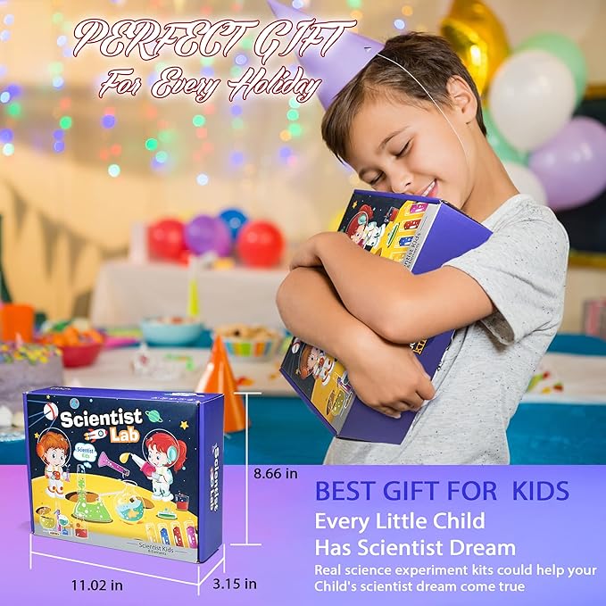 Kids Science Kit STEM Toys - Science Kits for Kids Age 6-8-12, 36 Science Lab Experiments Educational Games, 60+ PCS Science Toys for Kids, Christmas, Birthday Gift for 6-12 Year Old Boys & Girls