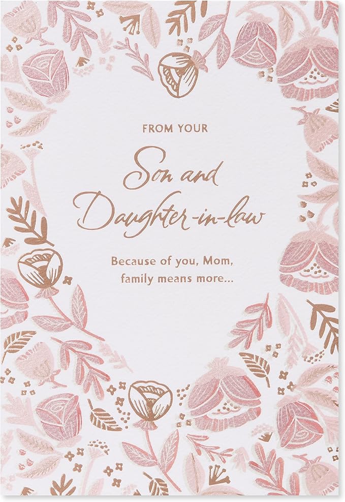 American Greetings Mothers Day Card from Son and Daughter-In-Law (Family Means More)