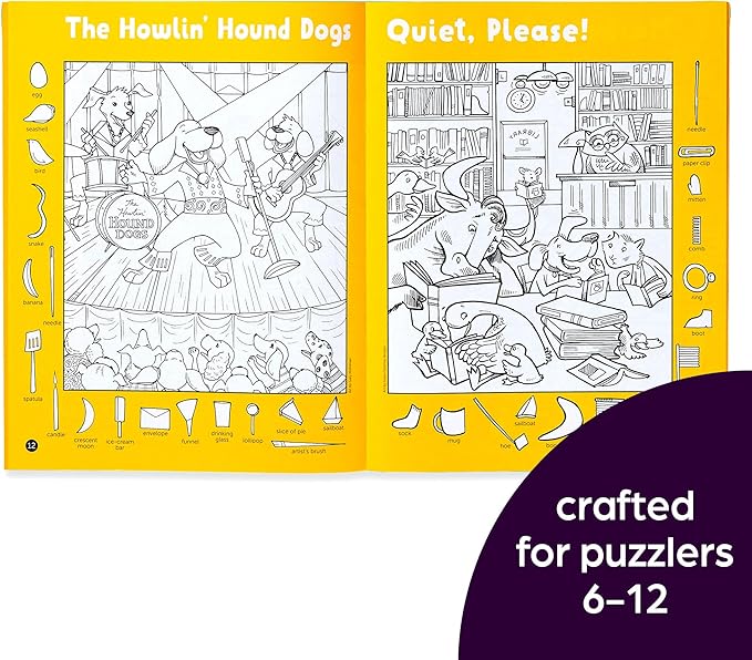 Highlights Hidden Pictures 2023 Activity Books for Kids Ages 6 and Up, 4-Book Set of Travel-Friendly Screen Free Seek and Find Fun, Books Double as Coloring Books