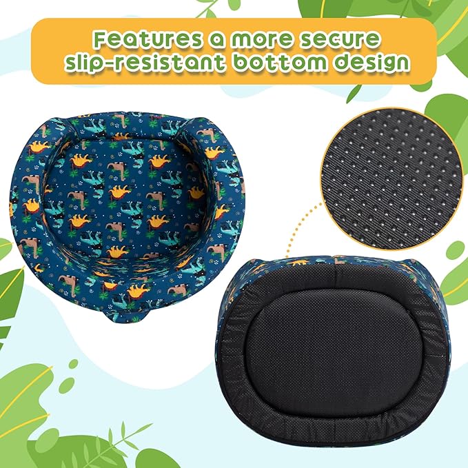 ALIMORDEN Snug-Arch Toddler Couch, Comfy Foam Baby Chair, Ergonomic Toddler Chair with a Snug Embrace Design for Boys and Girls, Dinosaur