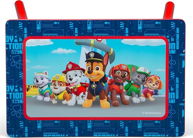 Delta Children - PAW Patrol 4-Piece Toddler Room-in-a-Box Set – Includes Sleep and Play Toddler Bed, Table, 1 Chair and Toy Box, Blue