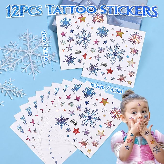 48Pcs Frozen Party Favors Elsa Birthday Supplies Girls, Drawstring Bags Silicone Bracelets Keychain Tattoo Sticker Frozen Goodie Bag Stuffer Filler Elsa Frozen Birthday Party Favors Supplies
