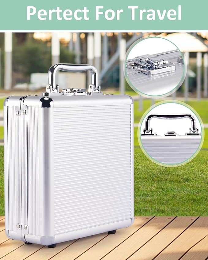 KAILE Mexican Train Dominoes Set with Numbers, 91 Tiles Double 12 Colored Dominoes Game Set with Aluminum Case for Families Kids 2-4 Players