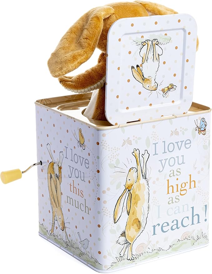 KIDS PREFERRED Guess How Much I Love You - Nutbrown Hare Jack-in-The-Box - Musical Toy for Babies