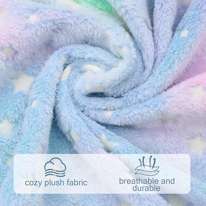 COMAX Bean Bag Chairs for Kids 8-12, Toddler BeanBag Sofa with Filler Bean Couch Stuffed for Boys and Girls, Lazy Floor Chair for Playroom, Nursery Room, Glowing Colorful Star