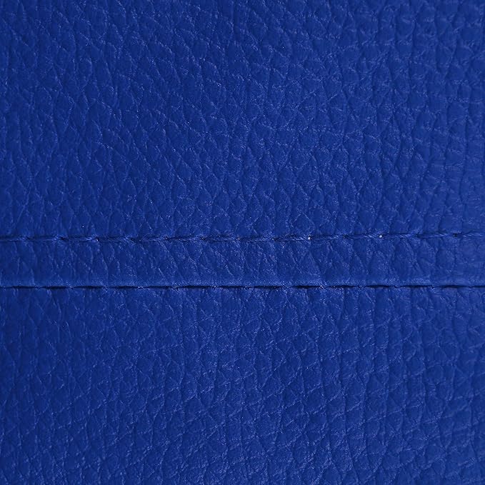 Ample Decor Bean Bag Cover (No Filling), Plush Toys Storage Soft Leatherette, Durable Construction Sturdy Zipper, Ideal for Children and Teenagers - Blue