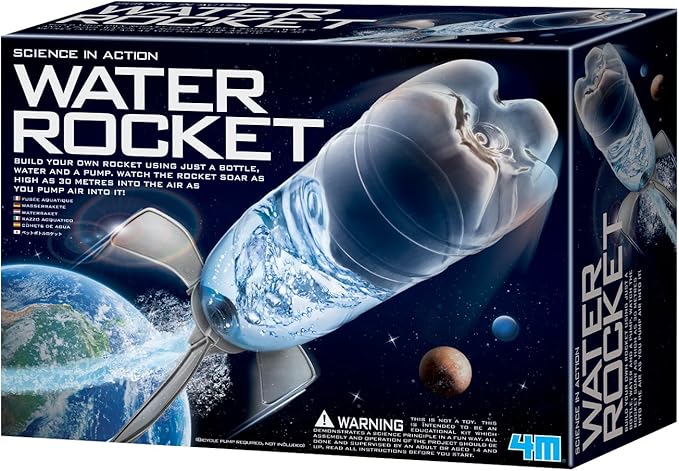 4M Water Rocket Kit, DIY Science Space Stem Toys, For Boys & Girls Ages 8+