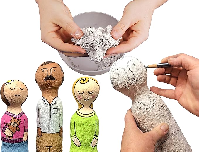 ACTIVA Celluclay Instant Papier Easy-to-Use, Mess-Free Sculpting Material for Art and Craft-2 lbs. -White Paper Mache Mix, 2 Pound