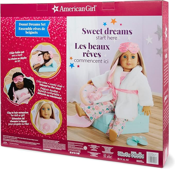 American Girl Doll & Donut Dreams Bed & PJs Set