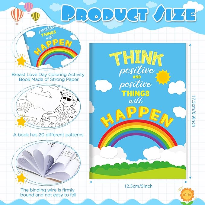 24 Pcs Inspirational Coloring Books for Adults Kids Coloring Books Bulk, DIY Art Coloring Book for Adult Kids Drawing Book with Flower Words Pattern for Party Favors Goodie Bag Filler Gifts