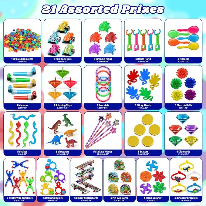 Amy&Benton 200PCS Little Toys for Kids School Prizes for Kids Toys Bulk Party Favors Gifts Treasure Box Toys