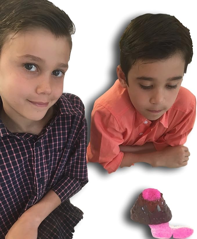 2Chill Small Erupting Volcano Science Kit (6 Volcano Toy) Science Experiments for Kids 6-8. Preschool Educational Lab Learning STEM Toys & Homeschool Supplies. 5429-6