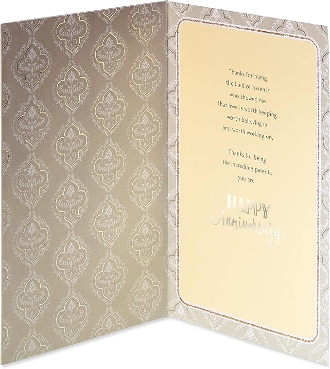 American Greetings Anniversary Card for Parents (Love is Worth Keeping)