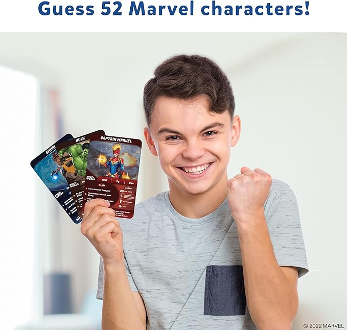 Skillmatics Card Game - Guess in 10 Marvel, Perfect for Boys, Girls, Teens, Adults Who Love Avengers, Spiderman, Iron Man, Travel Game, Gifts for Ages 8, 9, 10 and Up