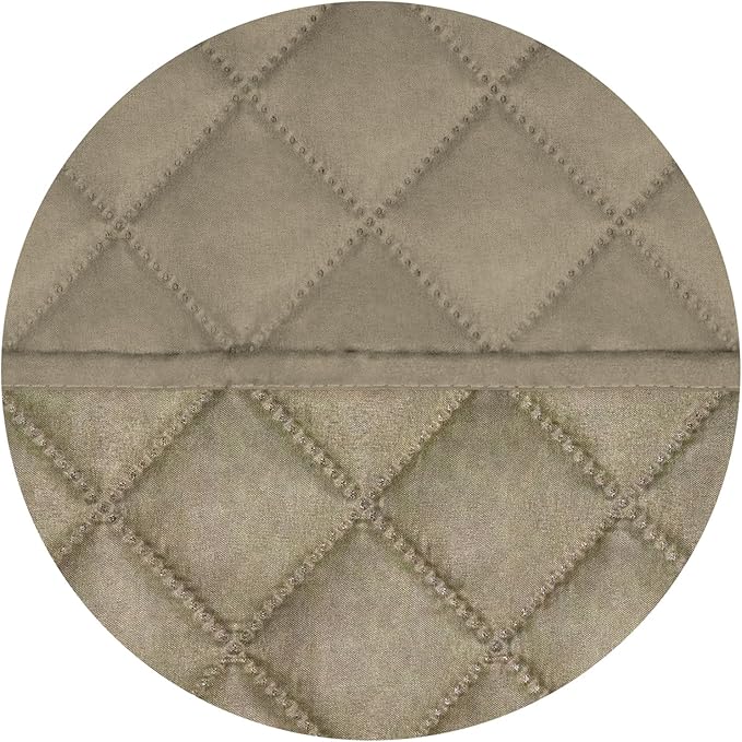 PureFit Reversible Quilted Sofa Cover, Water Resistant Slipcover Furniture Protector, Washable Couch Cover with Non Slip and Elastic Straps for Kids, Dogs, Pets (Oversized Chair, Beige/Beige)