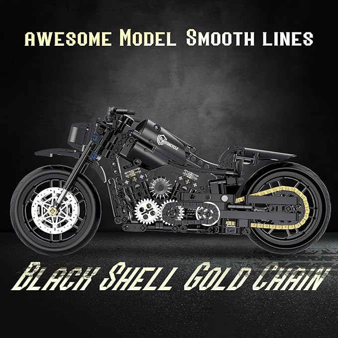 1:8 Motorcycle Building Set for Adults, Building Blocks for Adults, Collectible Toy for 14 15 16+ Years Old Boys, Teenage Boys Gifts on Birthday(579PCS)