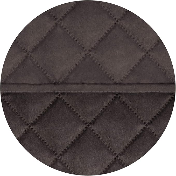 PureFit Reversible Quilted Sofa Cover, Water Resistant Slipcover Furniture Protector, Washable Couch Cover with Non Slip and Elastic Straps for Kids, Dogs (Oversized Recliner, Chocolate/Chocolate)