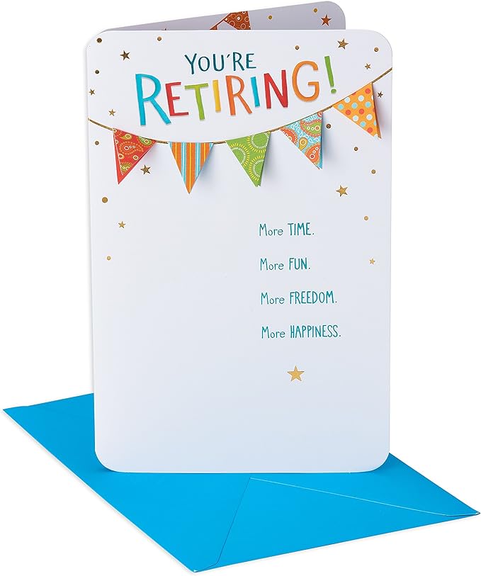 American Greetings Funny Retirement Card (Good things)