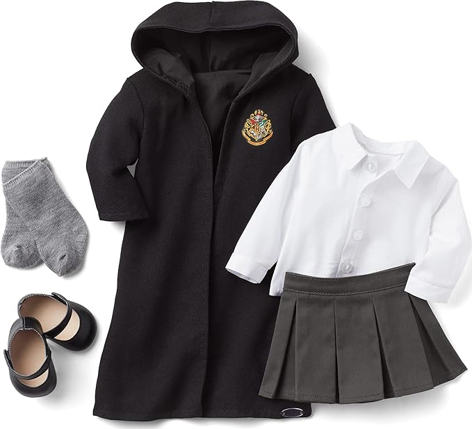 American Girl Harry Potter 18-inch Doll Hogwarts Uniform with Skirt Outfit and Robe Featuring School Crest, For Ages 6+