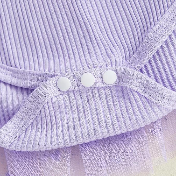 Baby Girl Clothes Daisy Ribbed Bodysuit Sleeveless Romper Dress Summer Outfit for Girls Newborn 3 6 9 12 18 Months