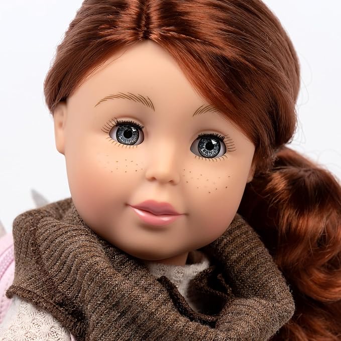 Adora Amazon Exclusive Sweet 18" Doll Collection Amazing Girls - Sweater Weather Sam in Fun Trendy Changeable Outfit, Birthday Gift For Ages 6+ - Sam