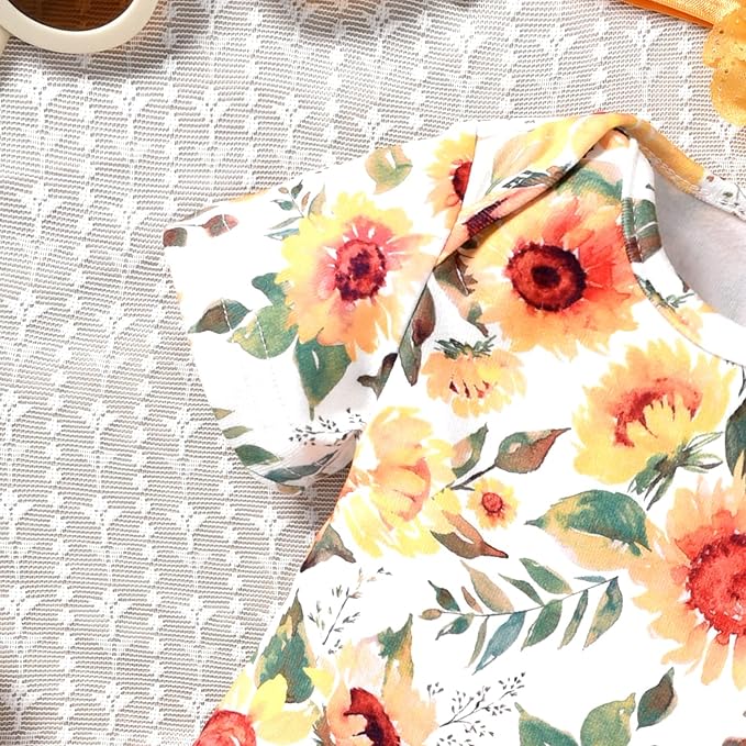 Aalizzwell Newborn Infant Baby Girls Bodysuit Dress