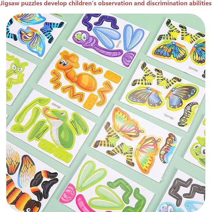 30PCS Flowarmth Puzzle, 3D Cartoon Puzzles for Kids Ages 4-8, Educational 3D Cartoon Puzzle, 30PCS Not Repeating 3D Puzzles for Kids, DIY 3D Animal Jigsaw Puzzles Art Crafts Gifts (Plane Tanks)