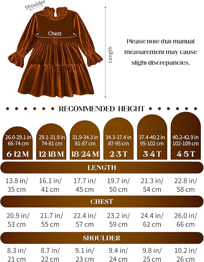 Toddler Baby Girls Velvet Dress Long Sleeve Christmas Dresses Princess Birthday Party Dresses Fall Winter Clothes