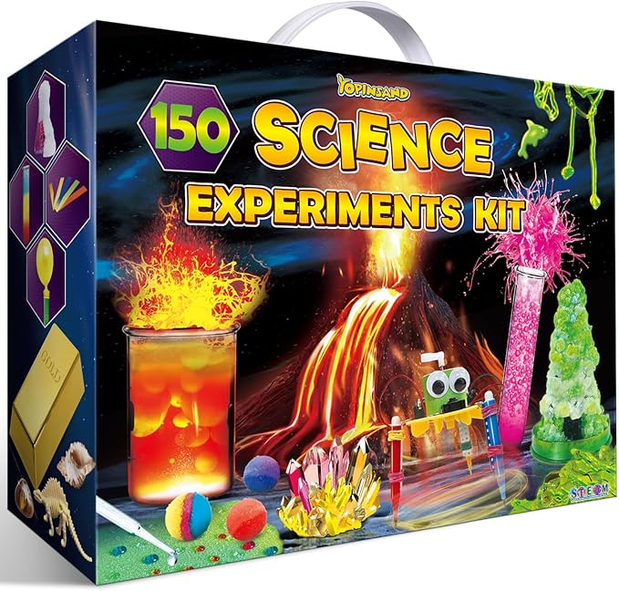 150 Experiments Science Kits for Kids, Chemistry Set, S.T.E.M Projects Scientific Toys Birthday Gifts Idea for Boys Girls Educational Scientist Kit