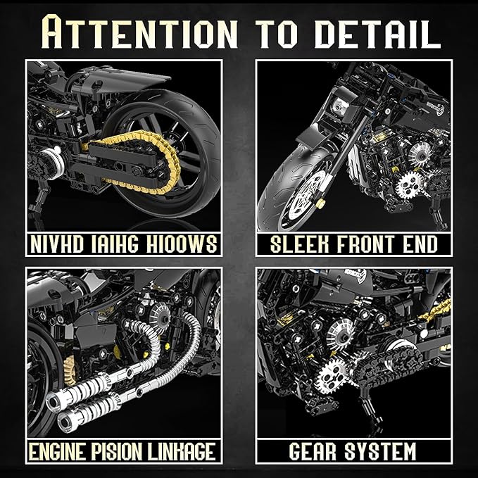 1:8 Motorcycle Building Set for Adults, Building Blocks for Adults, Collectible Toy for 14 15 16+ Years Old Boys, Teenage Boys Gifts on Birthday(579PCS)