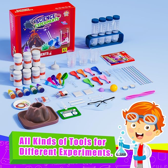 70+ Lab Experiments Science Kits for Kids - STEM Projects Educational Scientific Toys for Kids 4 5 6 7 8 9 10 12 Years Old, Christmas Birthday Gifts for Boys and Girls, Chemistry Set