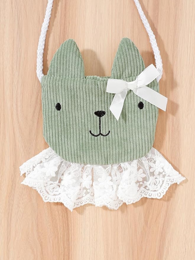 Mioglrie Toddler Baby Girl Dress 2T 3T 6 12 18 24 Months Fall Winter Clothes Outfits Dresses with Cute Satchel for Baby